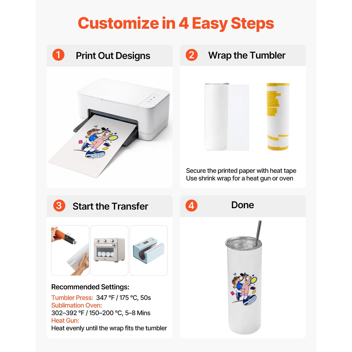 Sublimation Tumbler Bulk 20oz 304 Stainless Steel Double-Wall Vacuum Leak-Resistant with Lid Straws for DIY Custom Gifts — product image 6