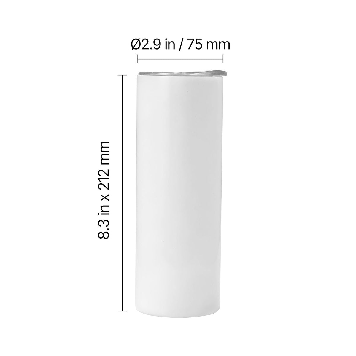 Sublimation Tumbler Bulk 20oz 304 Stainless Steel Double-Wall Vacuum Leak-Resistant with Lid Straws for DIY Custom Gifts — product image 8