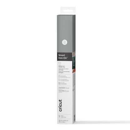 Cricut® Smart Iron-On™ Vinyl Matless Heat Transfer Vinyl (13 in x 36 in), 13" 36", Gray