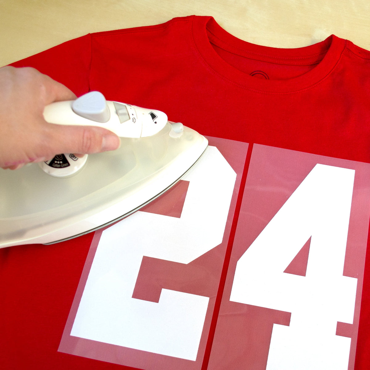 Hello Hobby 8 inch Polyvinyl Varsity Iron-on Numbers, White — product image 4