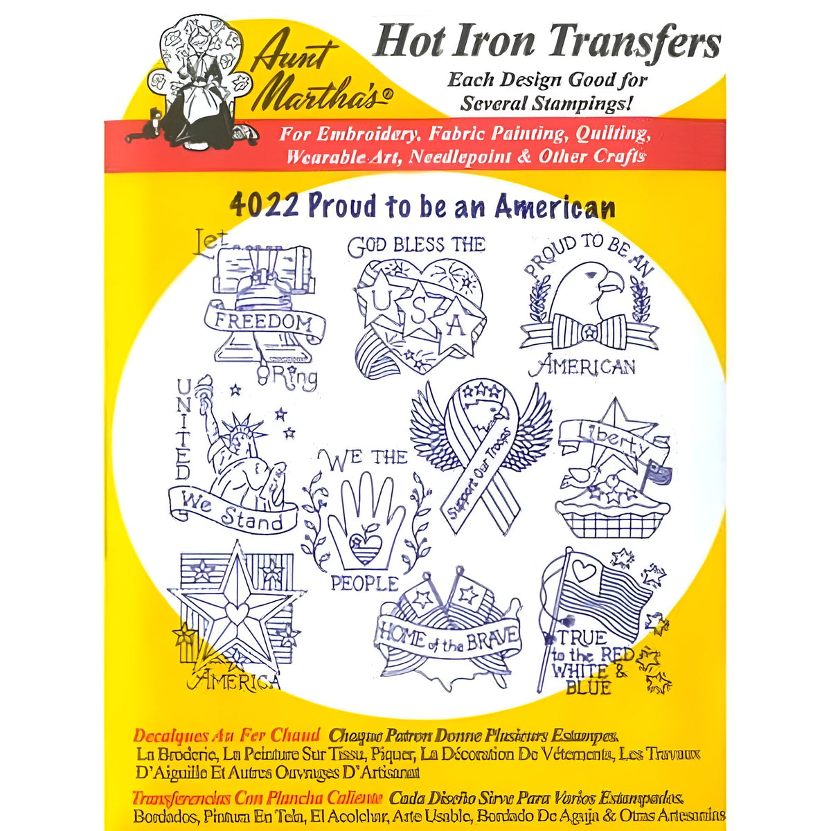 Aunt Martha's Traditional & Vintage Hot Iron-on Transfer Patterns 18"x 24" Sheet of Designs — product image 2