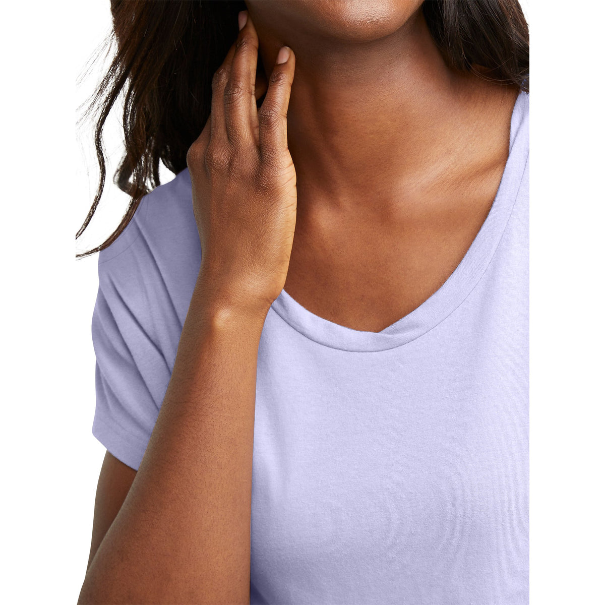 Hanes Originals Women's Short Sleeve Twisted Neck T-Shirt — product image 5