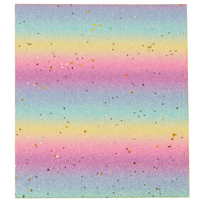 Create It Rainbow Glitter Sheet – Iron-on; Multicolor 9in Tall, 3 Piece — product image 3