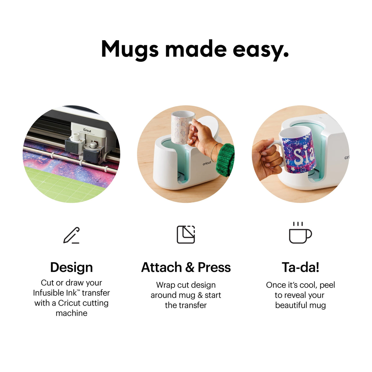 Cricut® Ceramic Mug Blank, White - 15 oz/425 ml (6 ct), 15 oz — product image 3
