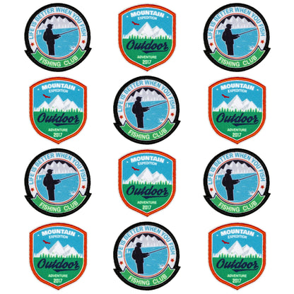Create It Small Adventure Applique – Peel & Stick or Iron-on: Multicolor 1.75in Tall, 12 Pieces