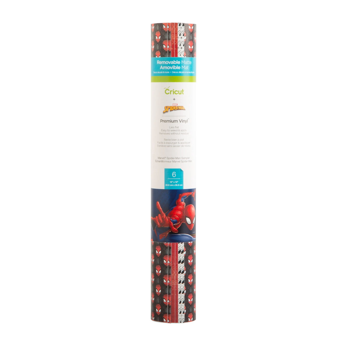 Cricut® Premium Vinyl™ Patterned Sampler, Spider-Man – Removable