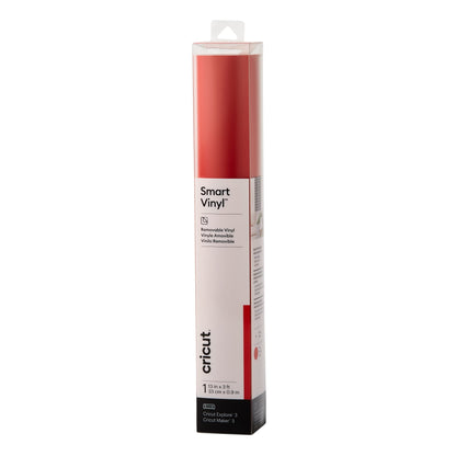 Cricut Smart Vinyl Removable (3 ft), Red, 13" x 36" Roll