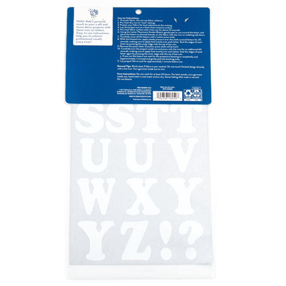 Hello Hobby 1.5 " White Cooper Iron-On Letters, 42 Pieces A-Z — product image 5