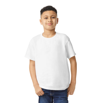 Gildan Kids' Short Sleeve Crewneck T-Shirt – White Size Medium for Tie Dye & DIY Crafts — product image 5