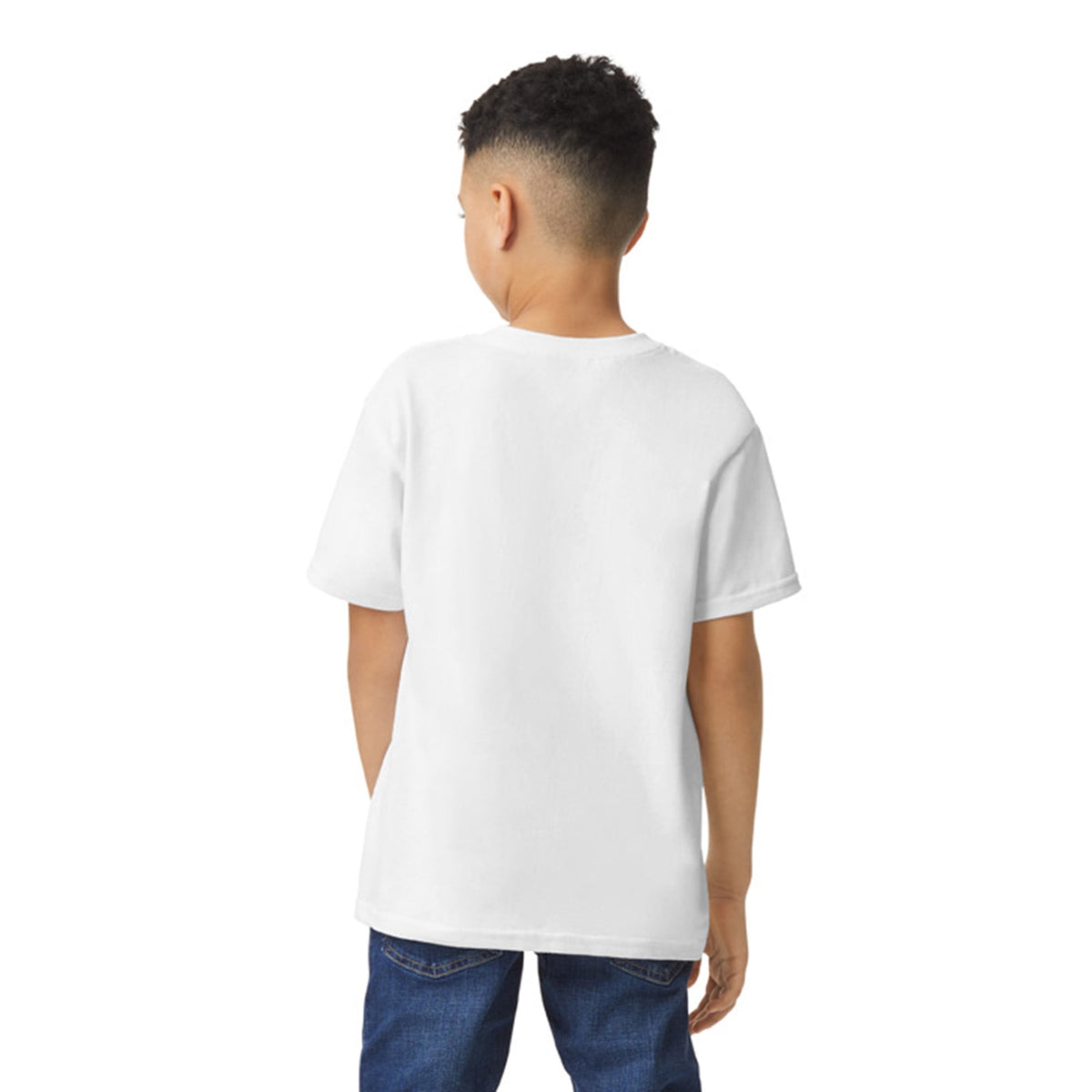 Gildan Kids' Short Sleeve Crewneck T-Shirt – White Size Medium for Tie Dye & DIY Crafts — product image 6