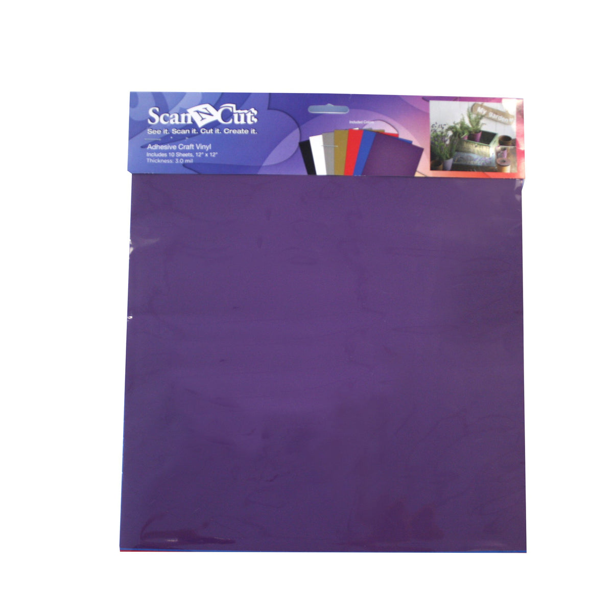 Brother ScanNCut 10 Sheets - Craft Vinyl - Assorted Colors — product image 2