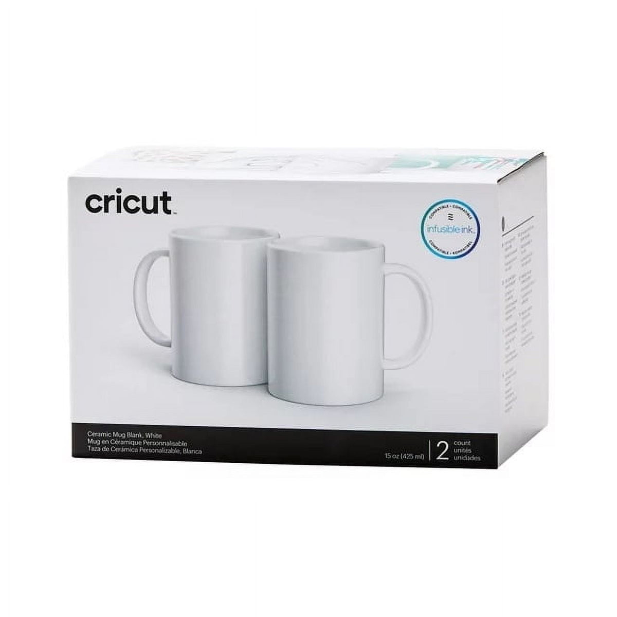 Cricut® Ceramic Mug Blank, White - 15 oz/425 ml (2 ct), 15 oz — product image 10