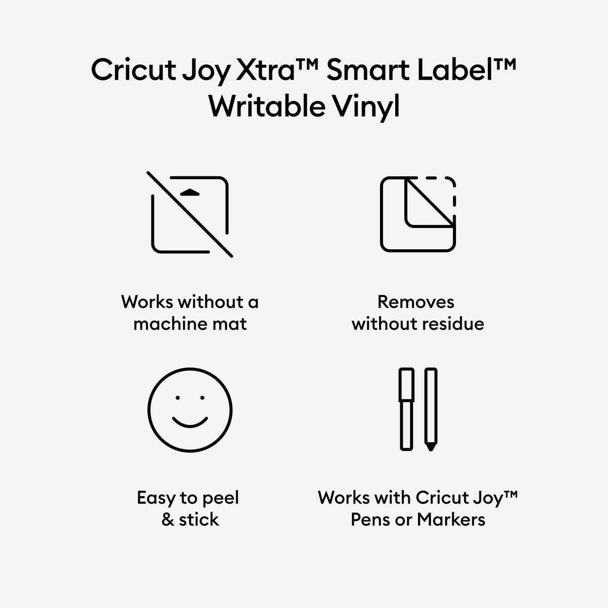 Cricut Joy Xtra Smart Vinyl Writable Vinyl Removable (3 ct), 36 Inches — product image 3