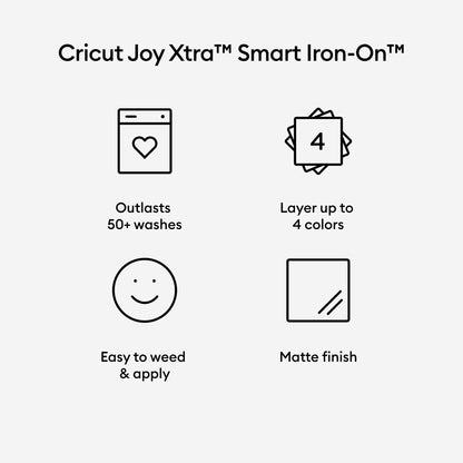 Cricut Joy Xtra Smart Iron-On Vinyl (24 in), 9.5" x 24" — product image 3