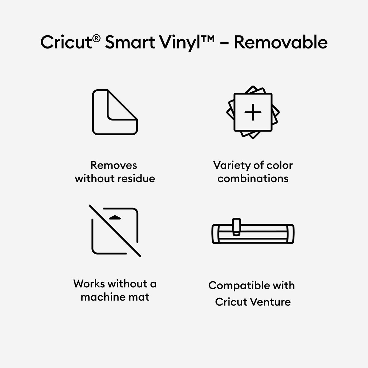 Cricut Venture Smart Vinyl Removable (25 in x 5 ft), 25" x 60" — product image 5