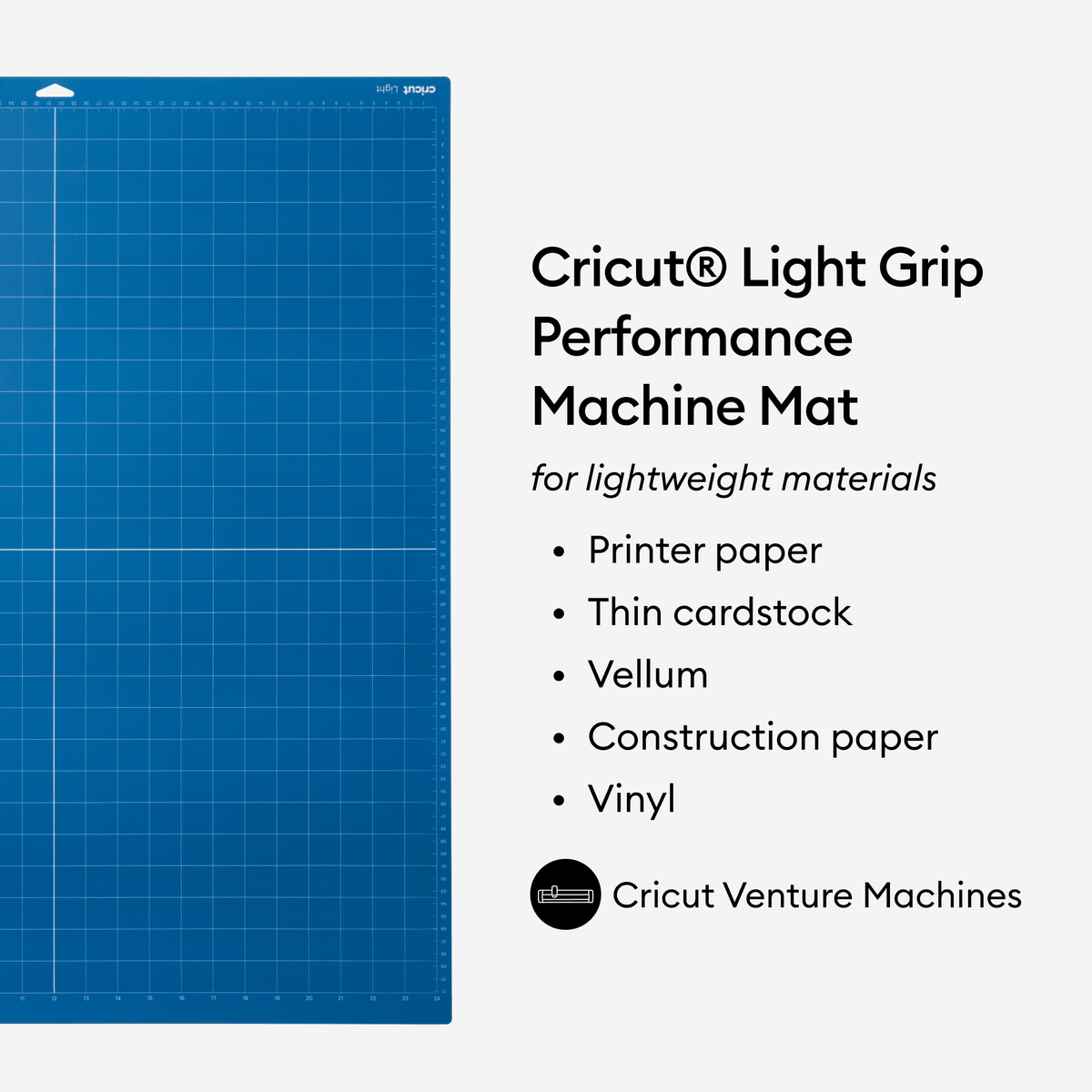 Cricut® Venture Light Grip Performance Machine Mat, 24 in x 12 in (2 ct) — product image 2