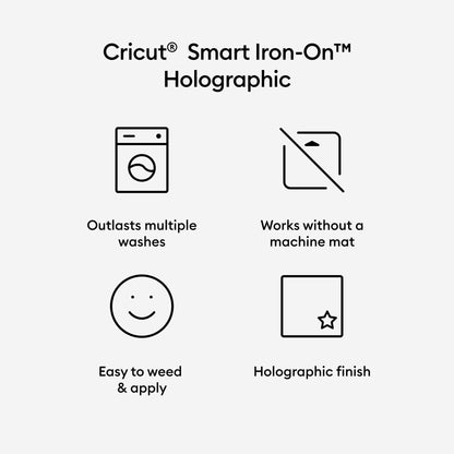 Cricut Venture Smart Iron-On Vinyl Holographic (25 in x 5 ft), 25" x 60" — product image 3