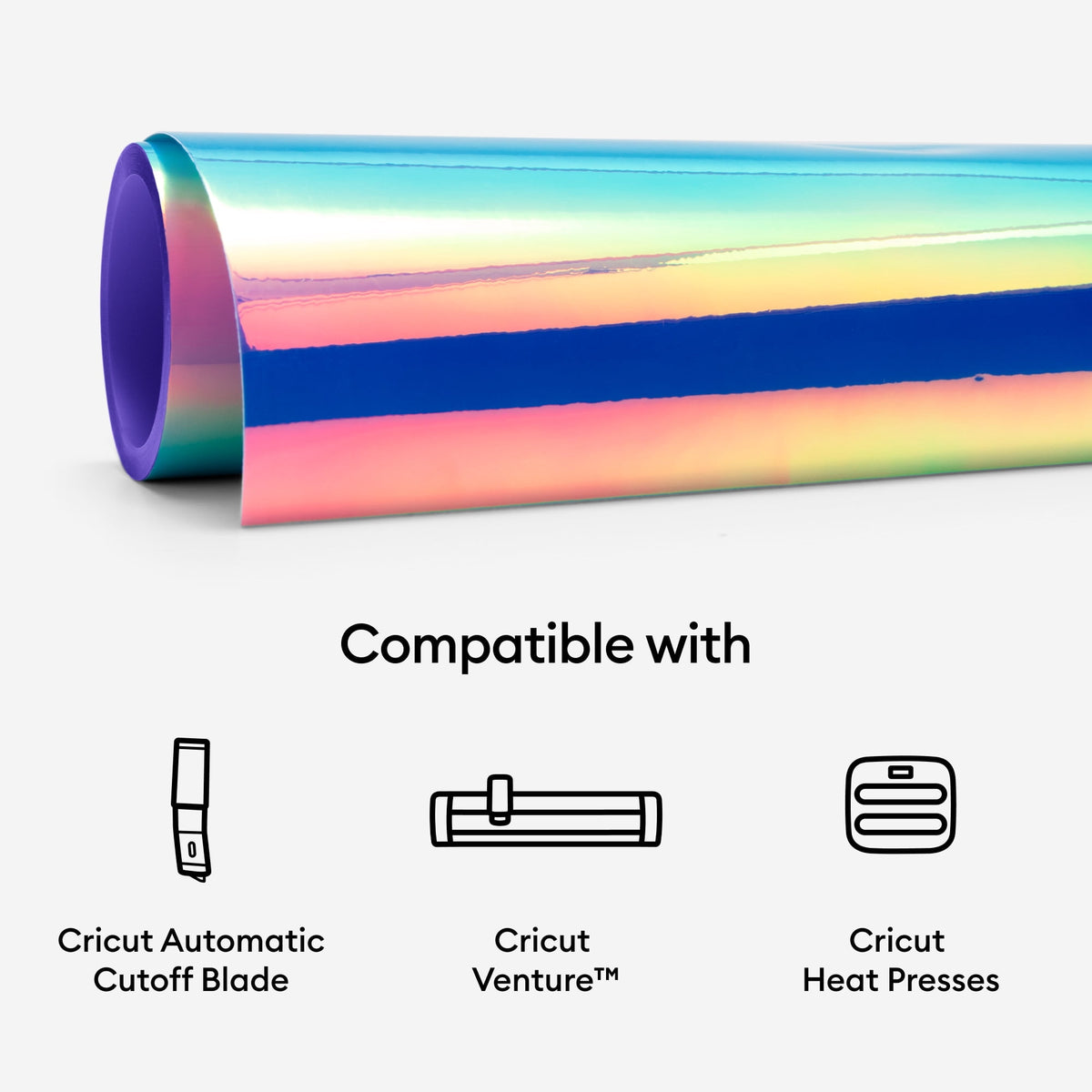 Cricut Venture Smart Iron-On Vinyl Holographic (25 in x 5 ft), 25" x 60" — product image 7