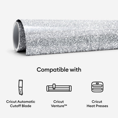 Cricut Venture Smart Iron-On Vinyl Glitter (25 in x 5 ft), 25" x 60" — product image 6
