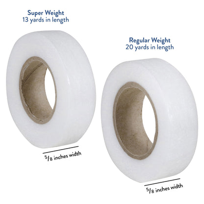 Hello Hobby Iron-on Fusible Bonding Web Tape 2-Pack: Regular & Super Weight, White, 33 Yards Total — product image 2