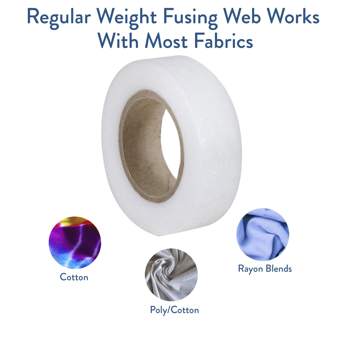 Hello Hobby Iron-on Fusible Bonding Web Tape 2-Pack: Regular & Super Weight, White, 33 Yards Total — product image 4