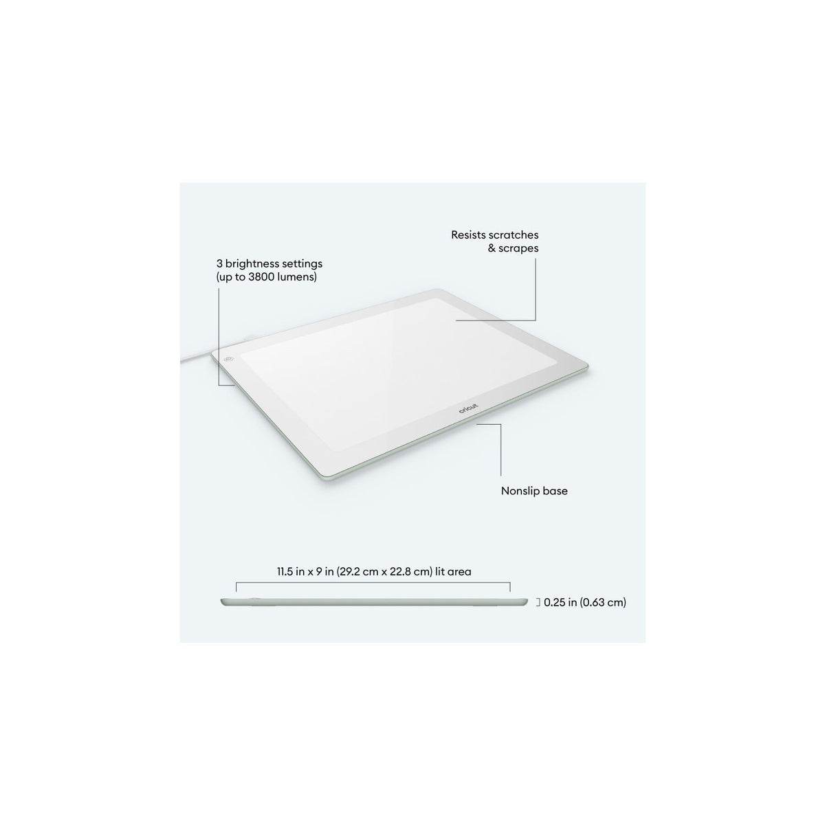 Cricut BrightPad Light Tablet with Adjustable Brightness 29.2 x 22.8 cm Lit Area — product image 2