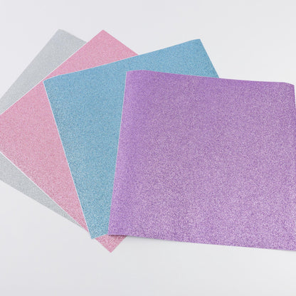 Hello Hobby 12" x 12" Pastel Glitter Sampler Permanent Craft Vinyl Sheets (4 Count) — product image 3