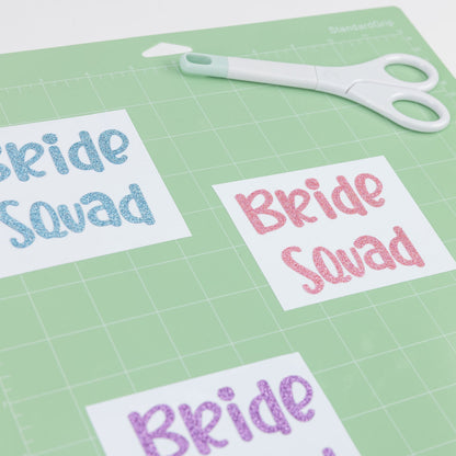 Hello Hobby 12" x 12" Pastel Glitter Sampler Permanent Craft Vinyl Sheets (4 Count) — product image 7
