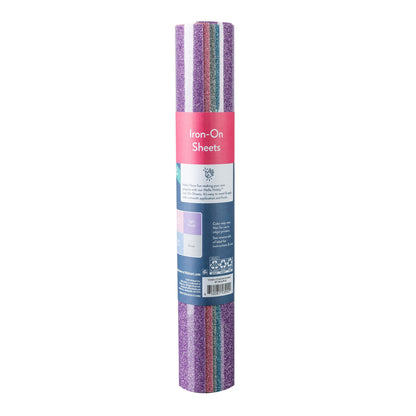 Hello Hobby 12" x 12" Pastel Glitter Sampler Iron-On Sheets (4 Count) — product image 2