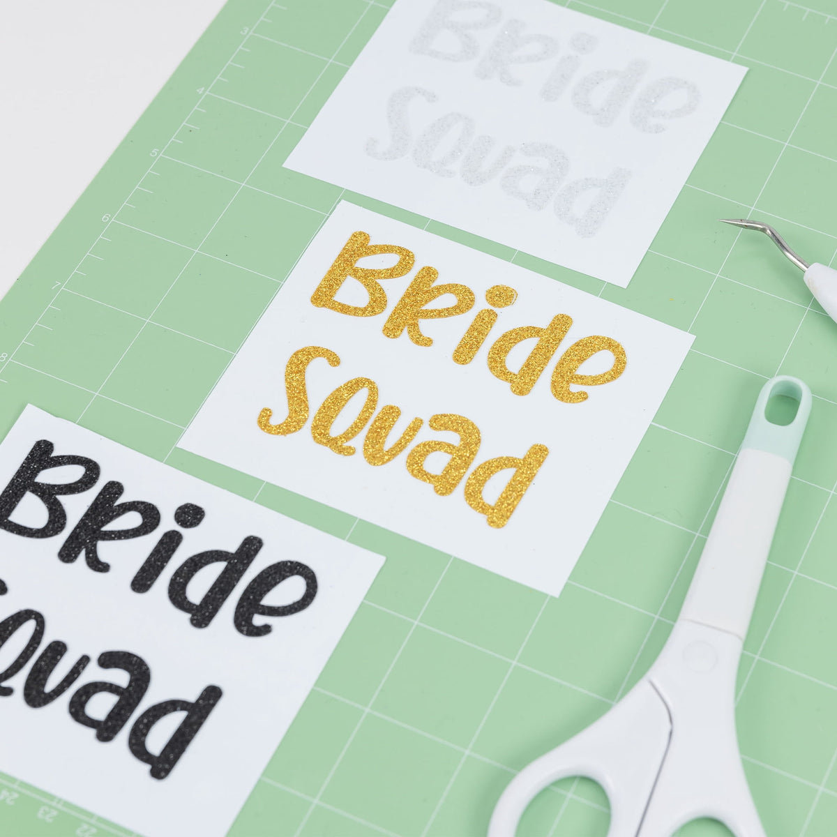 Hello Hobby 12" x 12" Basic Glitter Sampler Permanent Craft Vinyl Sheets (4 Count) — product image 8