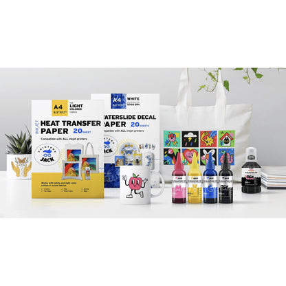 Printers Jack Sublimation Paper A4 125 GSM 100 Sheets 8.3" x 11.7" Compatible with Epson, Ricoh, and Sawgrass Inkjet Printers, 1 Layer — product image 5