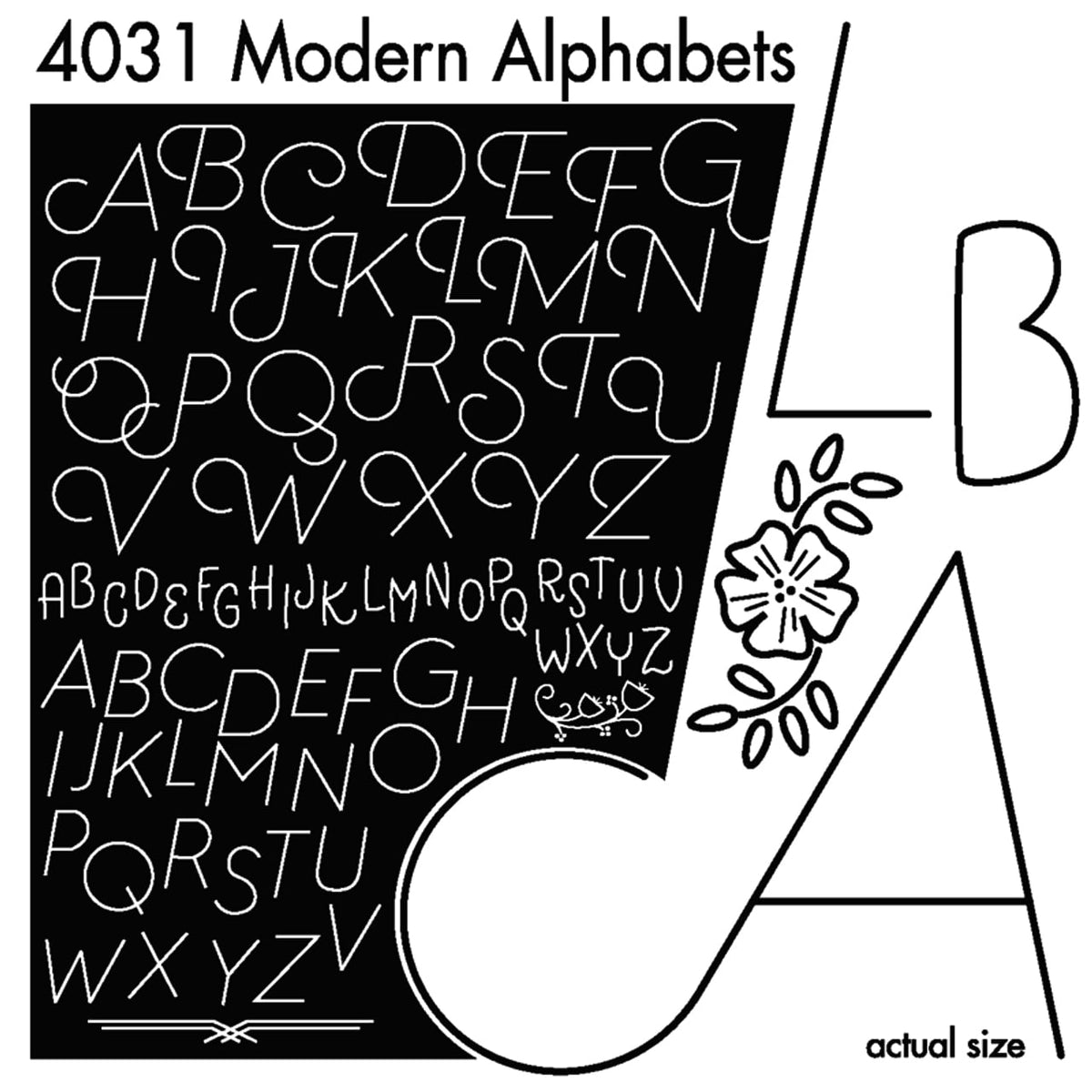Stitcher's Revolution Brand Modern Alphabets Iron-on Transfers for Embroidery — product image 4