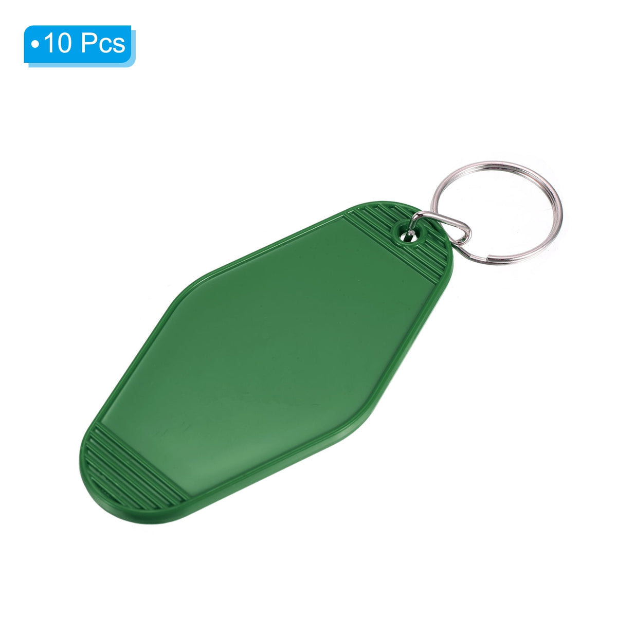 Unique Bargains Vintage Motel Keychain Blank Hotel Keychains Key Tags Olive Green — product image 3