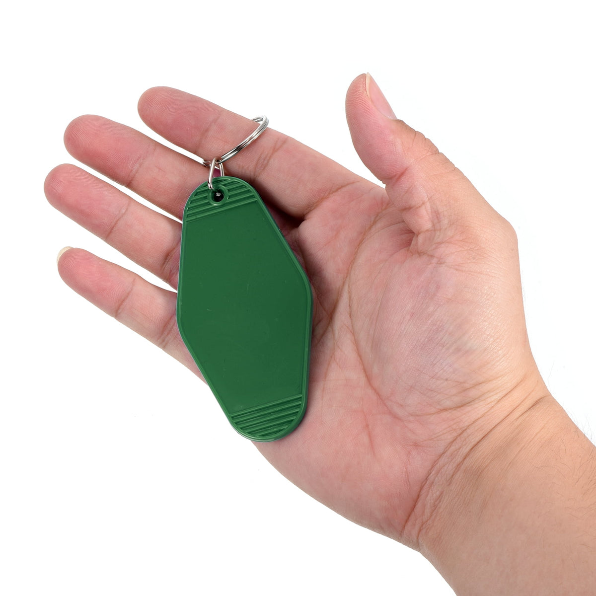 Unique Bargains Vintage Motel Keychain Blank Hotel Keychains Key Tags Olive Green — product image 4