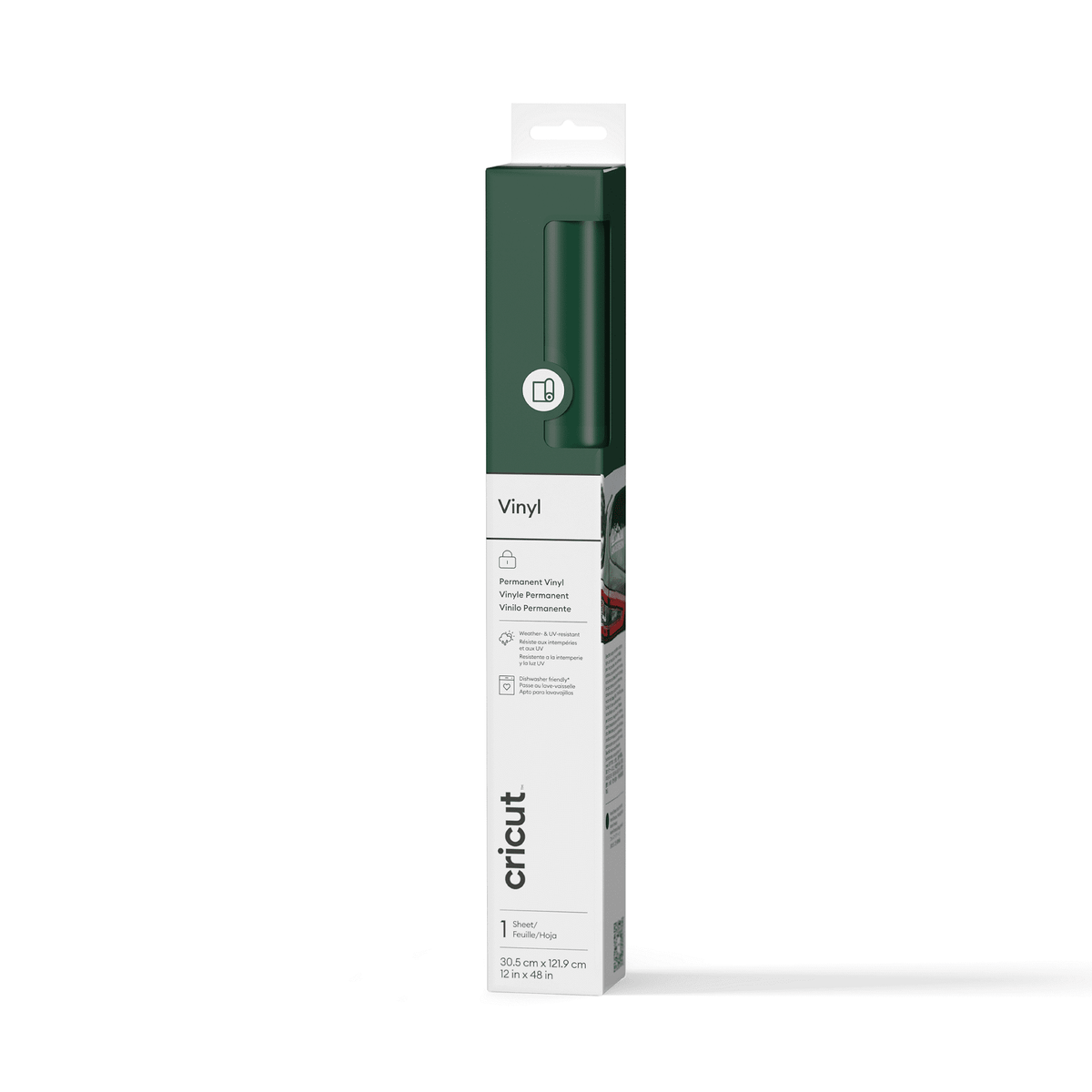 Cricut® Vinyl – Permanent (4 ft), 12 x48,Forest Green
