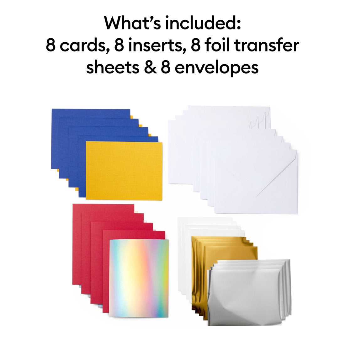 Cricut Joy Foil Transfer Insert Cards, Celebration Sampler - A2, 4.25" x 5.5" — product image 2