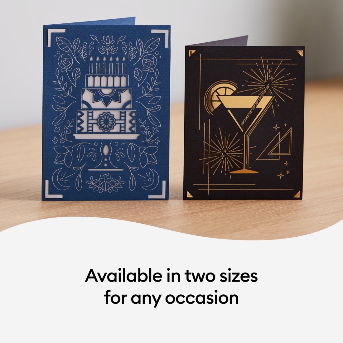 Cricut Joy Foil Transfer Insert Cards, Celebration Sampler - A2, 4.25" x 5.5" — product image 4