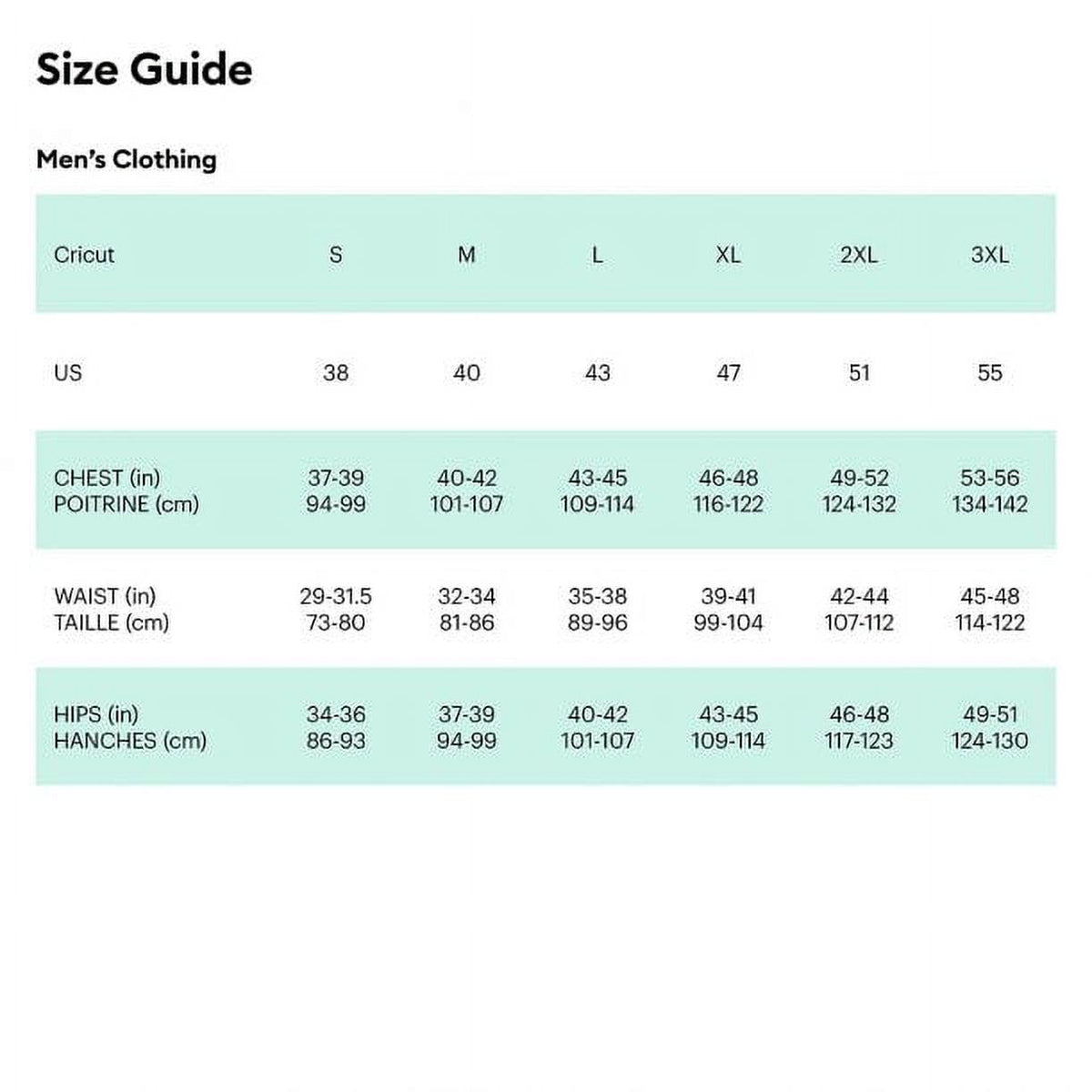 Cricut® Men's T-Shirt Blank, Crew Neck, 3XL — product image 2