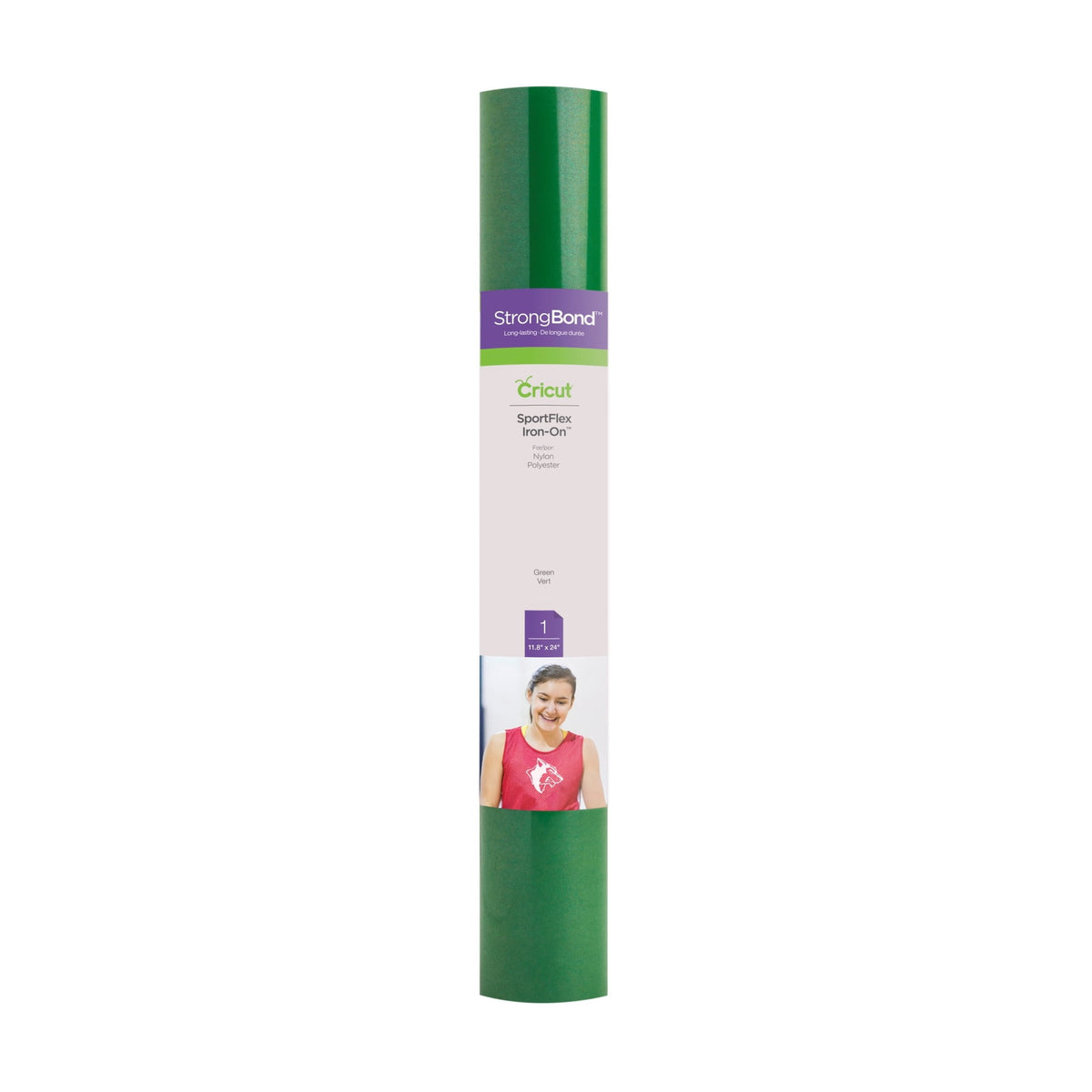 Cricut SportFlex Iron-On Vinyl, Green, 11.8" x 24"