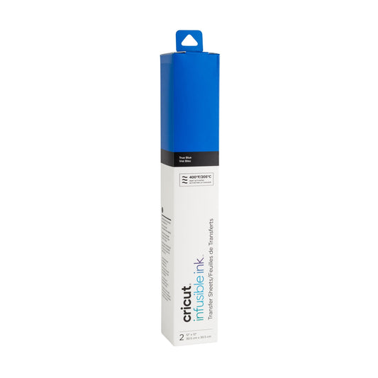 Cricut® Infusible Ink Sheets Solid (2), True Blue, 12" x 12"