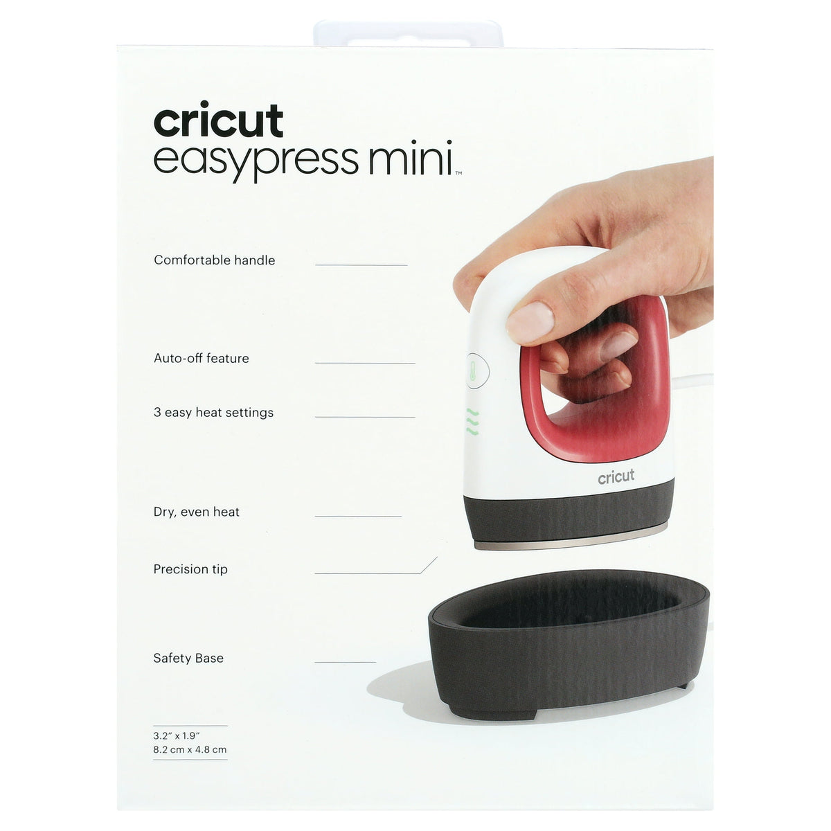 Cricut Easy Press Mini Heat Press Machine For Pressing Small Objects - 3 Heat Settings & Precision Tip - Ceramic-Coated Heat Plate - Compact & Lightweight, Raspberry 2025 Version — product image 11