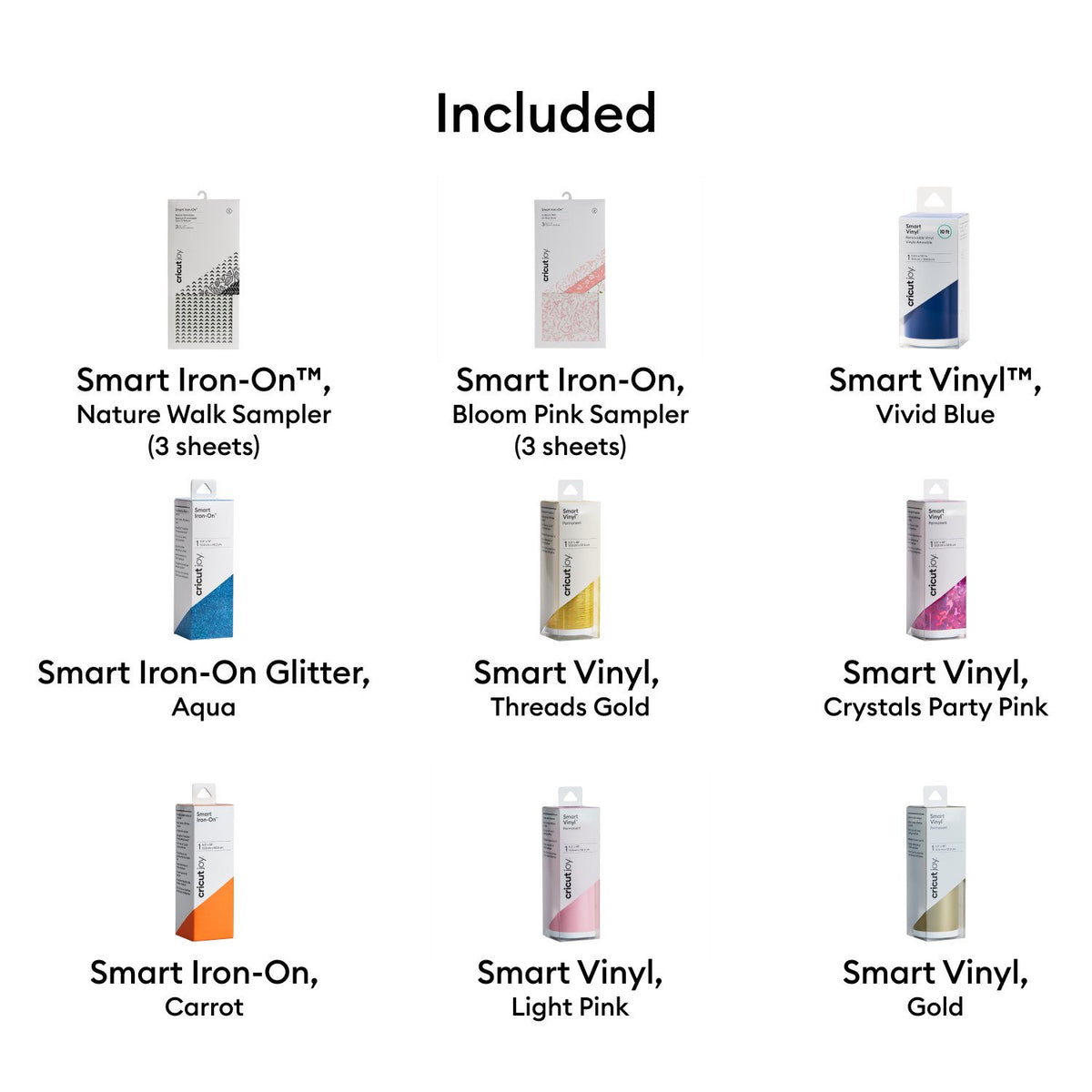 Cricut Joy Vinyl and Iron-On Materials Bundle — product image 2